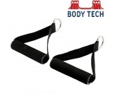 Body Tech Cable Machine Attachments Resistance Band With Solid ABS Cores- 1 Pair